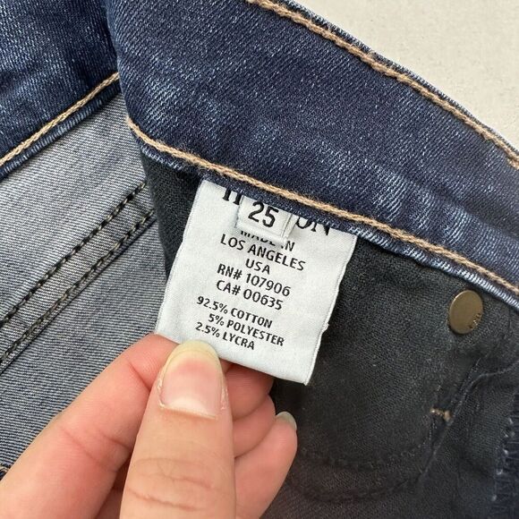 Hudson Nico Mid Rise Super Skinny Denim Blue Jeans Sz 25 Cotton Blend Stretch - Picture 6 of 10